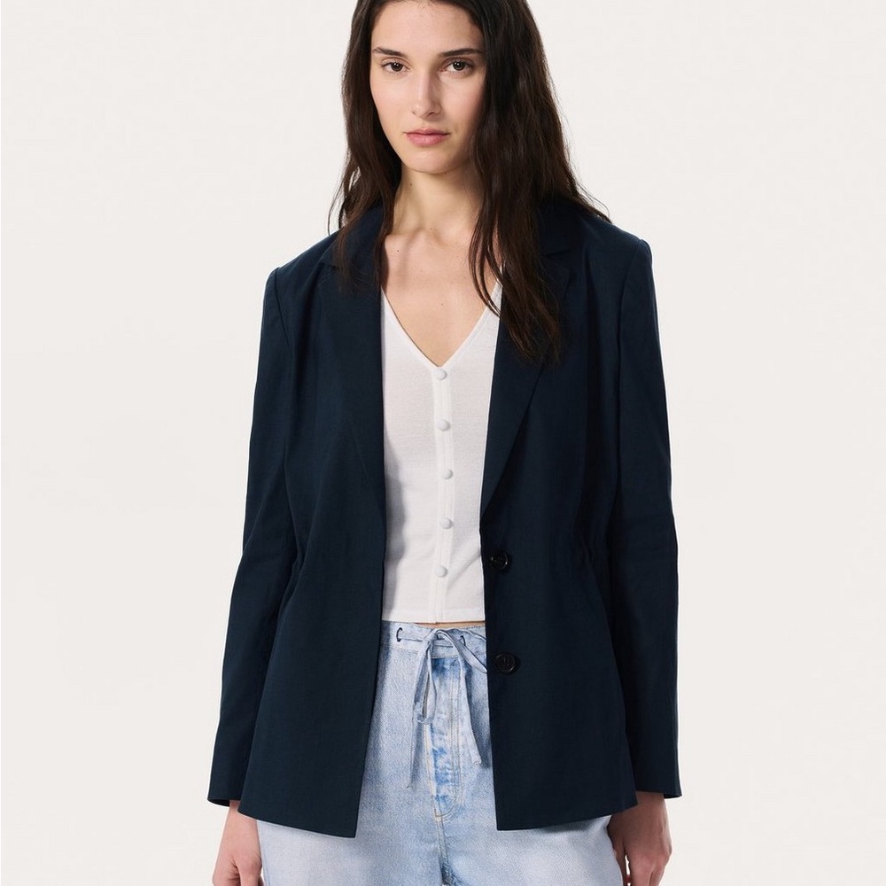 Rag & Bone Spencer Linen-Blend Blazer
